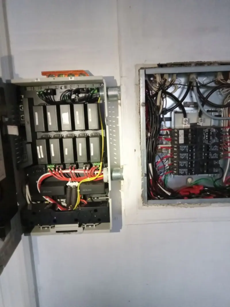 Electrical panel upgrade completed for Commercial Electrician Services in Fulton